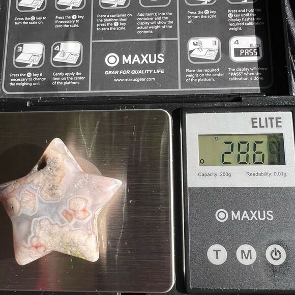 Flower Agate Star‎ Carving (7) - Picture 10 of 10